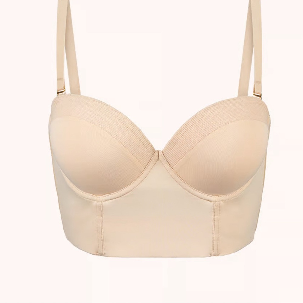 NWT Lively Low Back Strapless Sz 36A in Toasted Almond